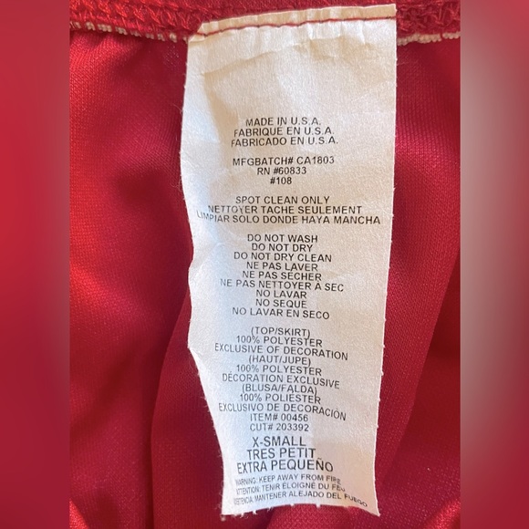 HIGH SCHOOL CHEERLEADER 5PC CHILD COSTUME SIZE EXTRA SMALL (4-6) 🌟EUC🌟 - Picture 14 of 16